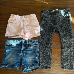 Three Piece 2T Lot, Joe’s Jeans and Two Pair of Shorts